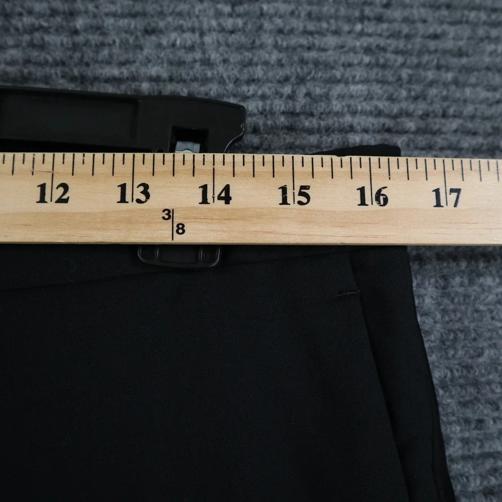 J.Crew‎ Dress Pants Mens W32 Black 100% Wool Suspender Buttons Formal Wear